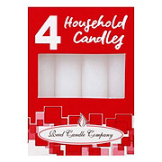 Reed Candle Household Candles - White, 4 Ct