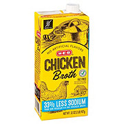 H-E-B Reduced Sodium Chicken Broth