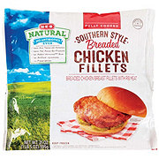 H-E-B Natural Fully Cooked Frozen Southern Style Breaded Chicken Nuggets