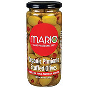 Mario Organic Pimiento Green Stuffed Olives