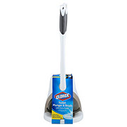 Clorox Toilet Plunger & Brush with Carry Caddy