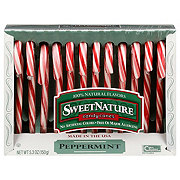 Sweet Nature Peppermint Holiday Candy Canes