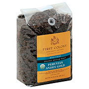 First Colony Specialty Coffees Organic Peruvian Andes Gold Medium Roast Whole Bean Coffee
