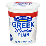 Hill Country Fare 17g Protein Blended Plain Nonfat Greek Yogurt