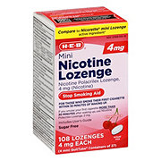 H-E-B Mini 4 mg Nicotine Lozenges - Cherry Ice