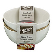 Gibson Home Bistro 7 in. Bowls White