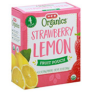 H-E-B Organics Strawberry Lemon Fruit Pouches