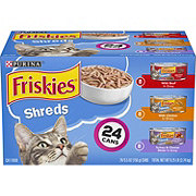 Friskies Purina Friskies Gravy Wet Cat Food Variety Pack, Shreds Beef, Chicken and Turkey & Cheese Dinner