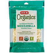 H-E-B Organics Low Moisture Part-Skim Mozzarella Shredded Cheese