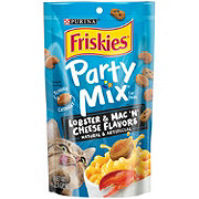 Friskies Purina Friskies Made in USA Facilities Cat Treats, Party Mix Lobster & Mac 'N' Cheese Flavors