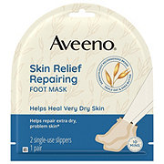Aveeno Skin Relief Repairing Foot Mask 2 Single-Use Slippers