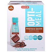 H-E-B Opti-Meal Protein Shake - Chocolate, 12 pk