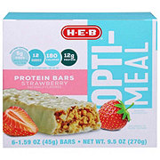 H-E-B Opti-Meal 12g Protein Bars - Strawberry