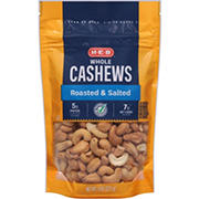 H-E-B Salted Roasted Whole Cashews