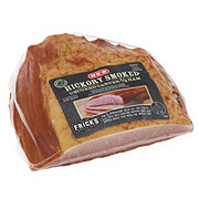 H-E-B Fully Cooked Boneless Hickory-Smoked Uncured Carver Half Ham