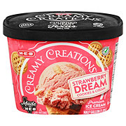 H-E-B Creamy Creations Strawberry Dream Cookies & Cream Ice Cream