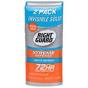 Right Guard Xtreme Defense Antiperspirant Deodorant Invisible Solid Stick, Arctic Refresh