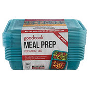 GoodCook 2 Compartment Rectangle Meal Prep Containers