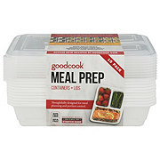 GoodCook 3 Compartment Rectangle Meal Prep Containers