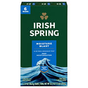 Irish Spring Moisture Blast Deodorant Bar Soap for Men