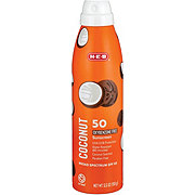 H-E-B Oxybenzone Free Coconut Sunscreen Spray – SPF 50