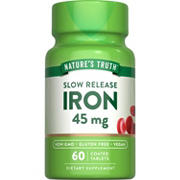 Nature's Truth Slow Release Iron 45 mg Coated Tablets
