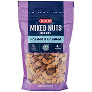 H-E-B Deluxe Unsalted Roasted Mixed Nuts