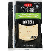 H-E-B Monterey Jack with Jalapenos Sliced Cheese for Burgers