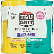 H-E-B Tru Grit Disinfecting Wipes, Combo Pack