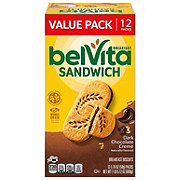belVita Breakfast Sandwich Biscuits - Dark Chocolate Creme, Value Pack