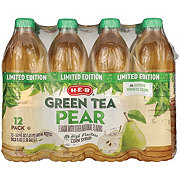 H-E-B Pear Green Tea .5 L Bottles