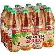 H-E-B Apricot Green Tea .5 L Bottles