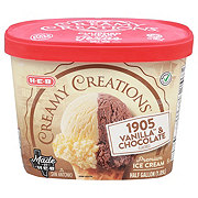 H-E-B Creamy Creations 1905 Vanilla & Chocolate Ice Cream