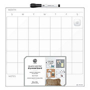 U Brands Square Calendar Dry Erase Board