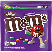 M&M'S Peanut Dark Chocolate Candy Family Size, 19.2 Ounce 