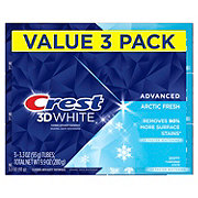 Crest 3D White Whitening Toothpaste - Arctic Fresh, 3 Pk