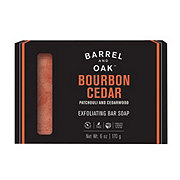Barrel and Oak Bar Soap with Exfoliating Scrub Bourbon Cedar