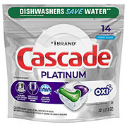 Cascade Platinum Fresh Scent Dishwasher Detergent ActionPacs + Oxi