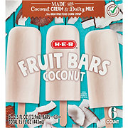 H-E-B Frozen Fruit Bars - Coconut