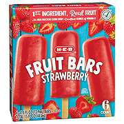 H-E-B Frozen Fruit Bars - Strawberry