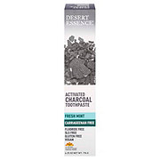 Desert Essence Activated Charcoal Toothpaste - Fresh Mint