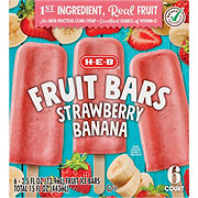 H-E-B Frozen Fruit Bars - Strawberry Banana