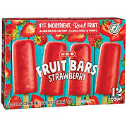 H-E-B Frozen Fruit Bars - Strawberry