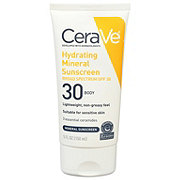 CeraVe Hydrating Mineral Sunscreen Body Lotion Broad Spectrum SPF 30