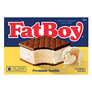 FatBoy Premium Vanilla Ice Cream Sandwiches