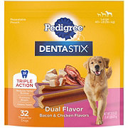 Pedigree Dentastix Dual Flavor Bacon & Chicken Dog Treats