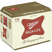 Miller High Life Beer 16 oz Cans