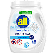 all Free Clear Mighty Pacs HE Laundry Detergent - Original