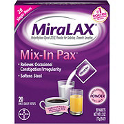 MiraLAX Mix-in Pax Unflavored Powder Packets