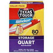 H-E-B Texas Tough Slider Quart Storage Bags - Value Pack